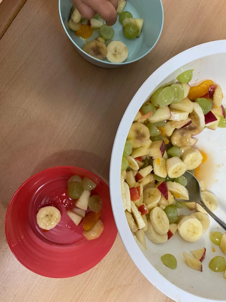 Der fertige Obstsalat