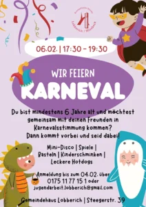 Einladung zur Karnevalsparty